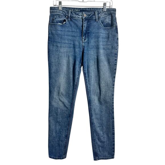 Laurie Felt Jean Women 8 Blue Boyfriend Style Cotton Minimal Modest Casual - Picture 1 of 12